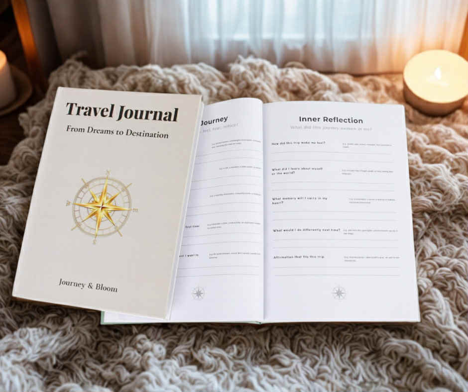 Classic Light Edition - Travel Journal Travel Journal by Journey & Bloom UK