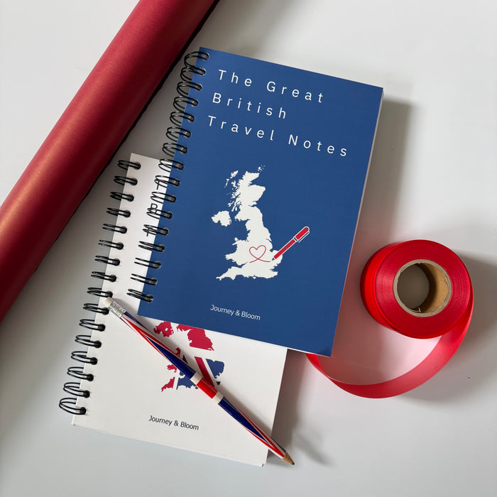 UK Travel Journal Gift Set – Trip Tracker & Travel Notes