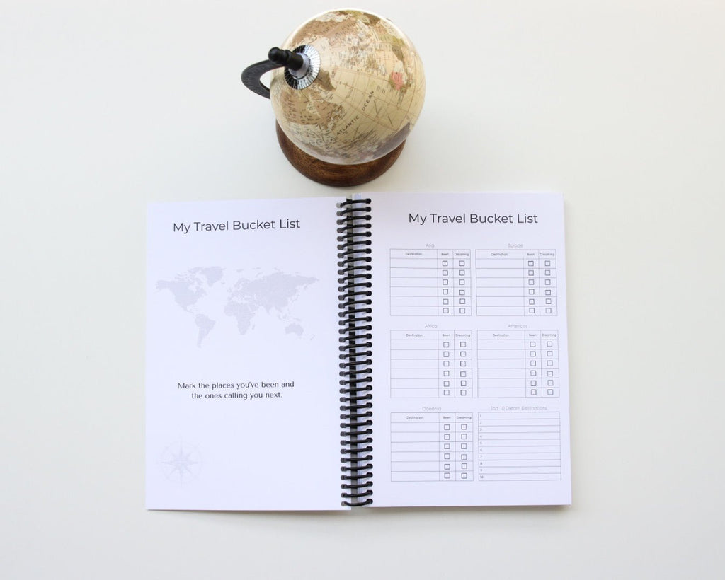Blush Dawn Edition | Portable Travel Planner Travel Journal by Journey & Bloom UK