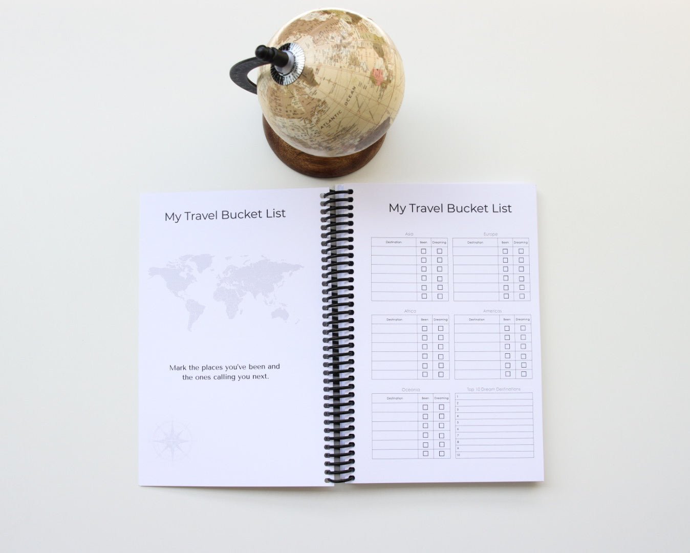Blush Dawn Edition | Portable Travel Planner Travel Journal by Journey & Bloom UK