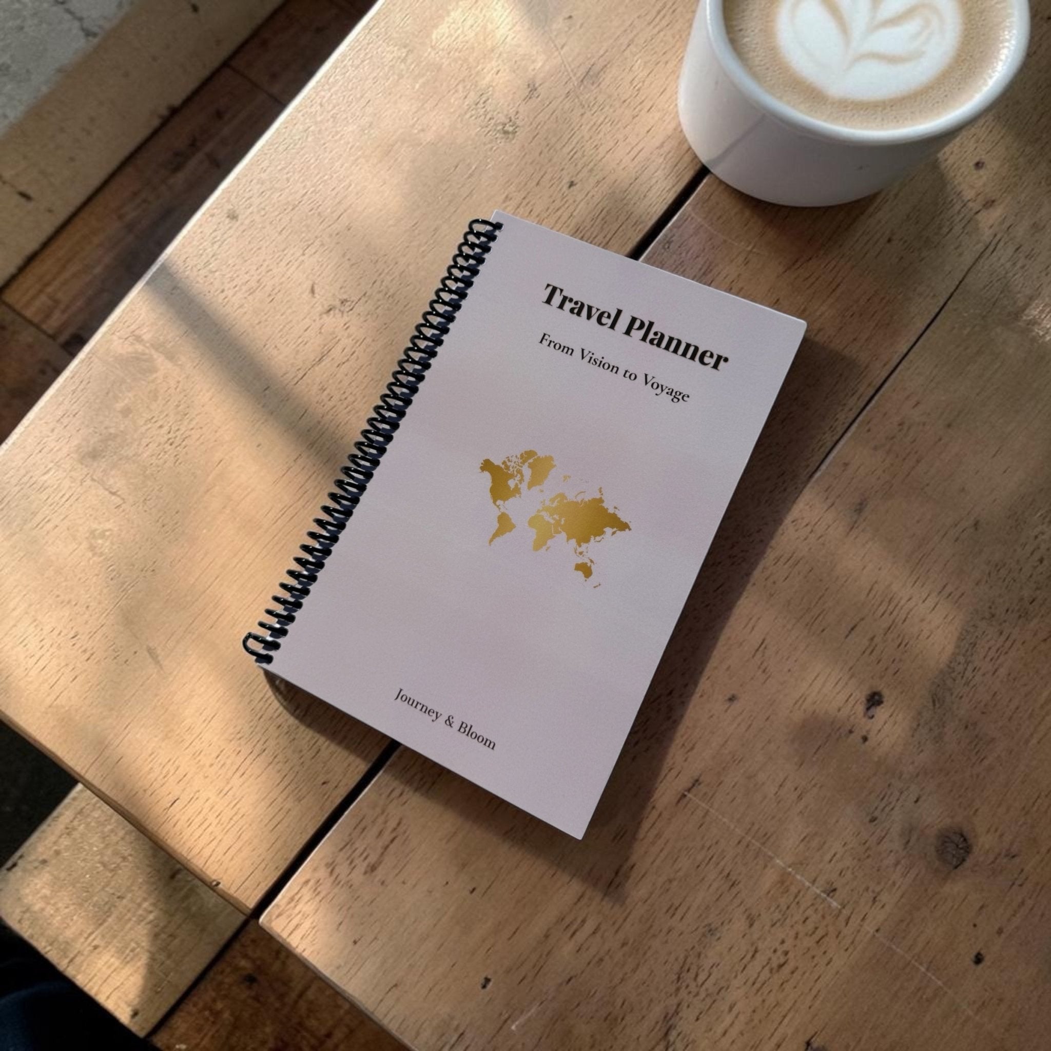 Blush Dawn Edition | Portable Travel Planner Travel Journal by Journey & Bloom UK