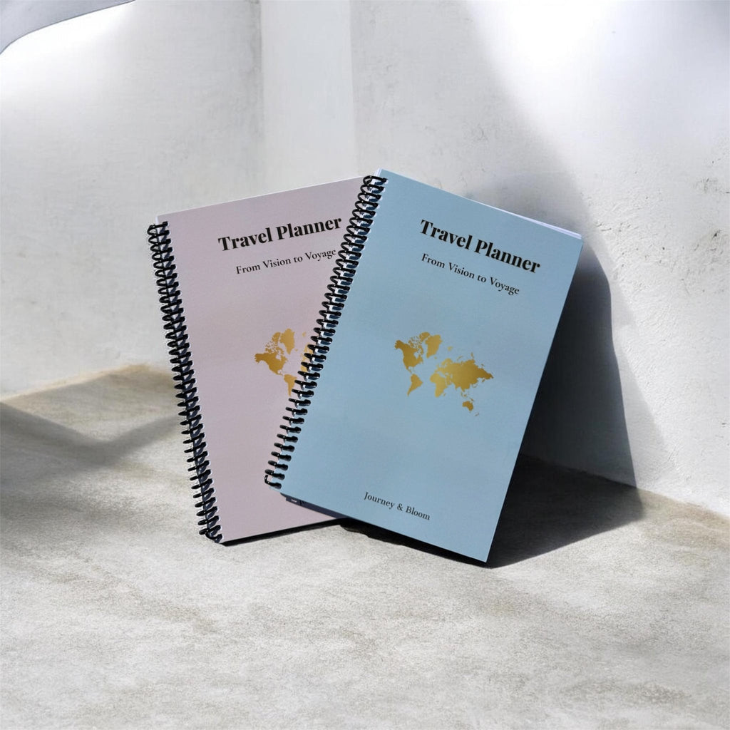 Blush Dawn Edition | Portable Travel Planner (Paperback) Travel Journal by Journey & Bloom UK