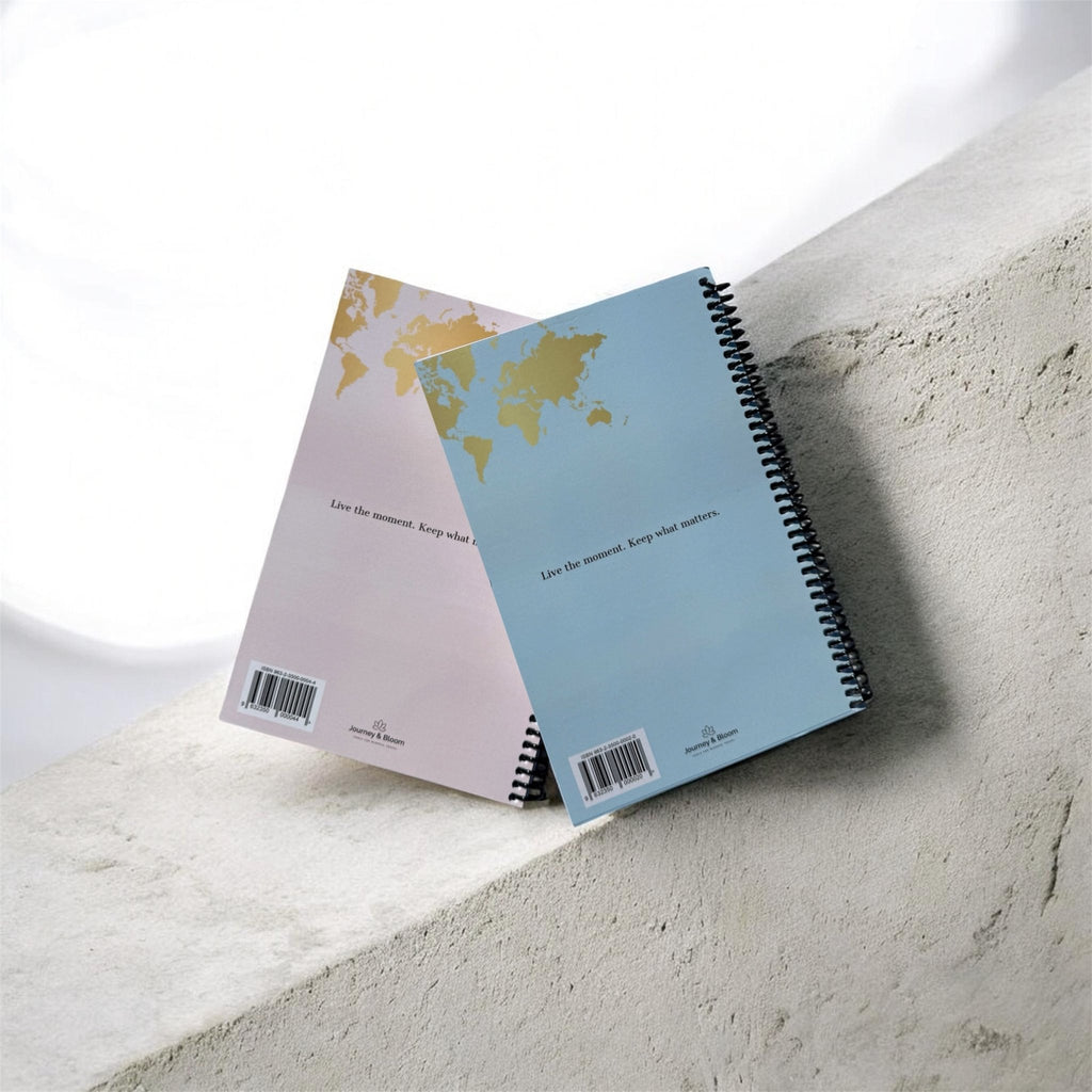 Blush Dawn Edition | Portable Travel Planner (Paperback) Travel Journal by Journey & Bloom UK