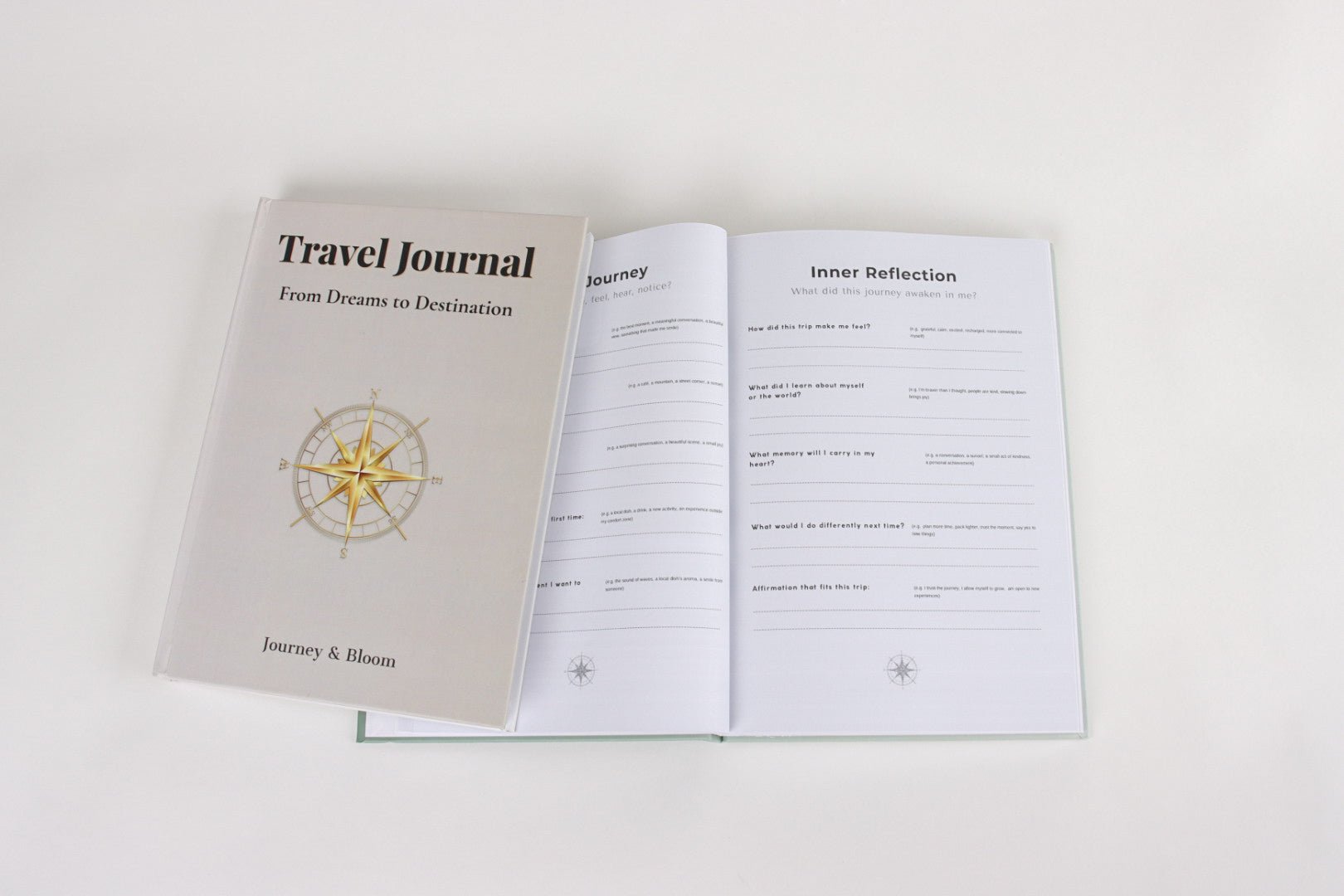 Classic Light Edition | Luxury Travel Journal (Hardback) Travel Journal by Journey & Bloom UK