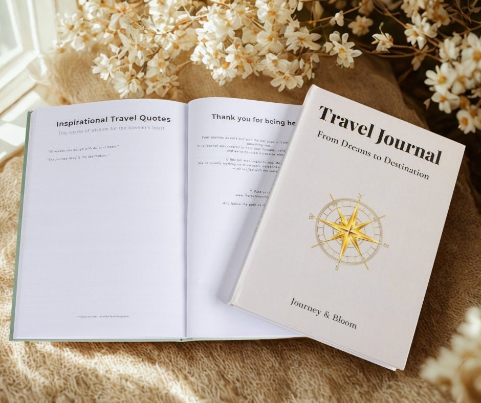 Classic Light Edition - Travel Journal - Travel Journal by Journey & Bloom UK