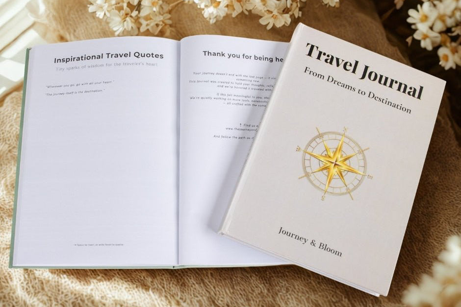 Classic Light Edition - Travel Journal - Travel Journal by Journey & Bloom UK