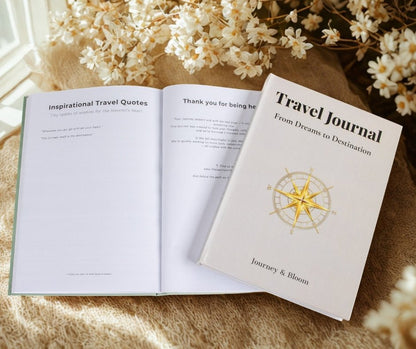 Classic Light Edition - Travel Journal - Travel Journal by Journey & Bloom UK