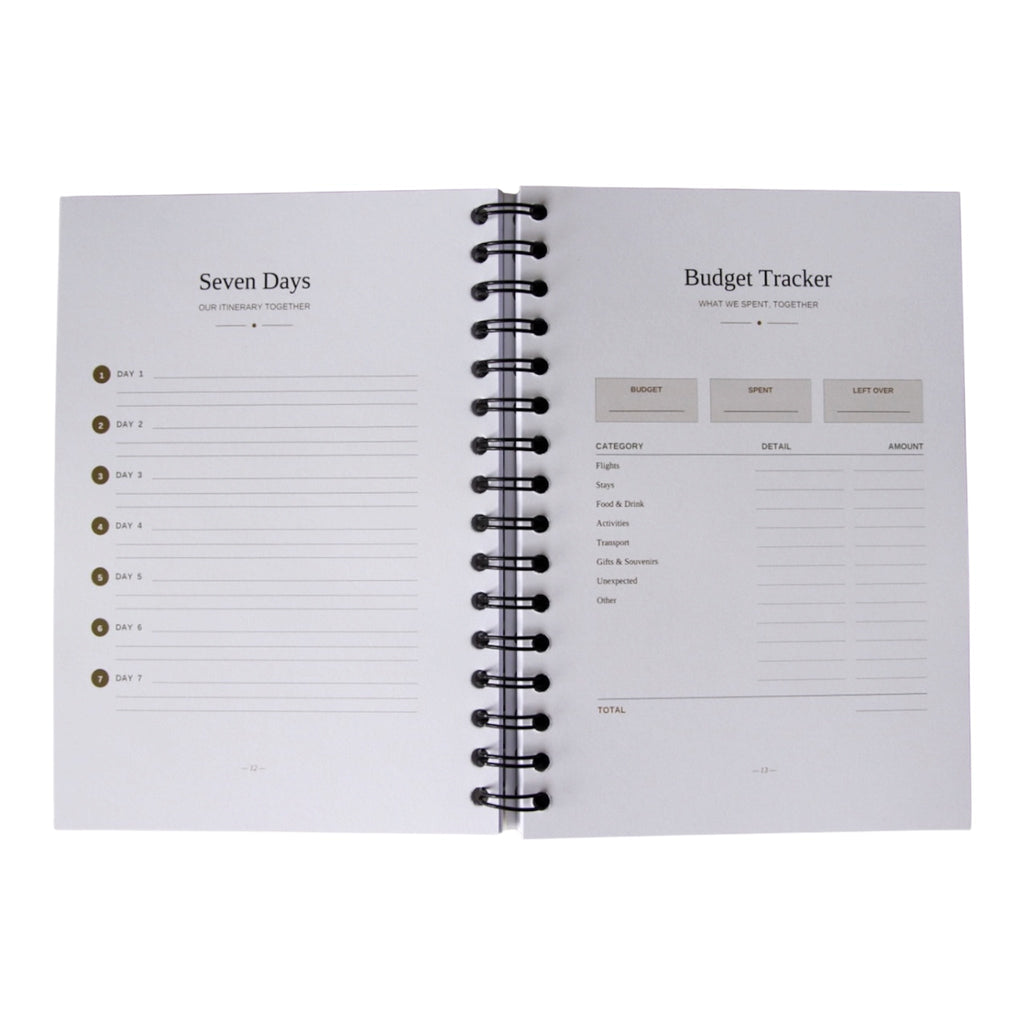 Couples Travel Journal & Planner | Our Travels Together – Journey & Bloom Travel Journal by Journey & Bloom UK
