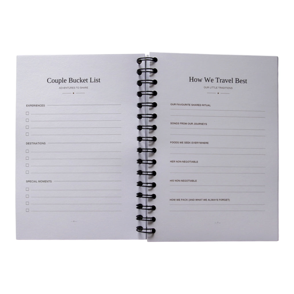 Couples Travel Journal & Planner | Our Travels Together – Journey & Bloom Travel Journal by Journey & Bloom UK