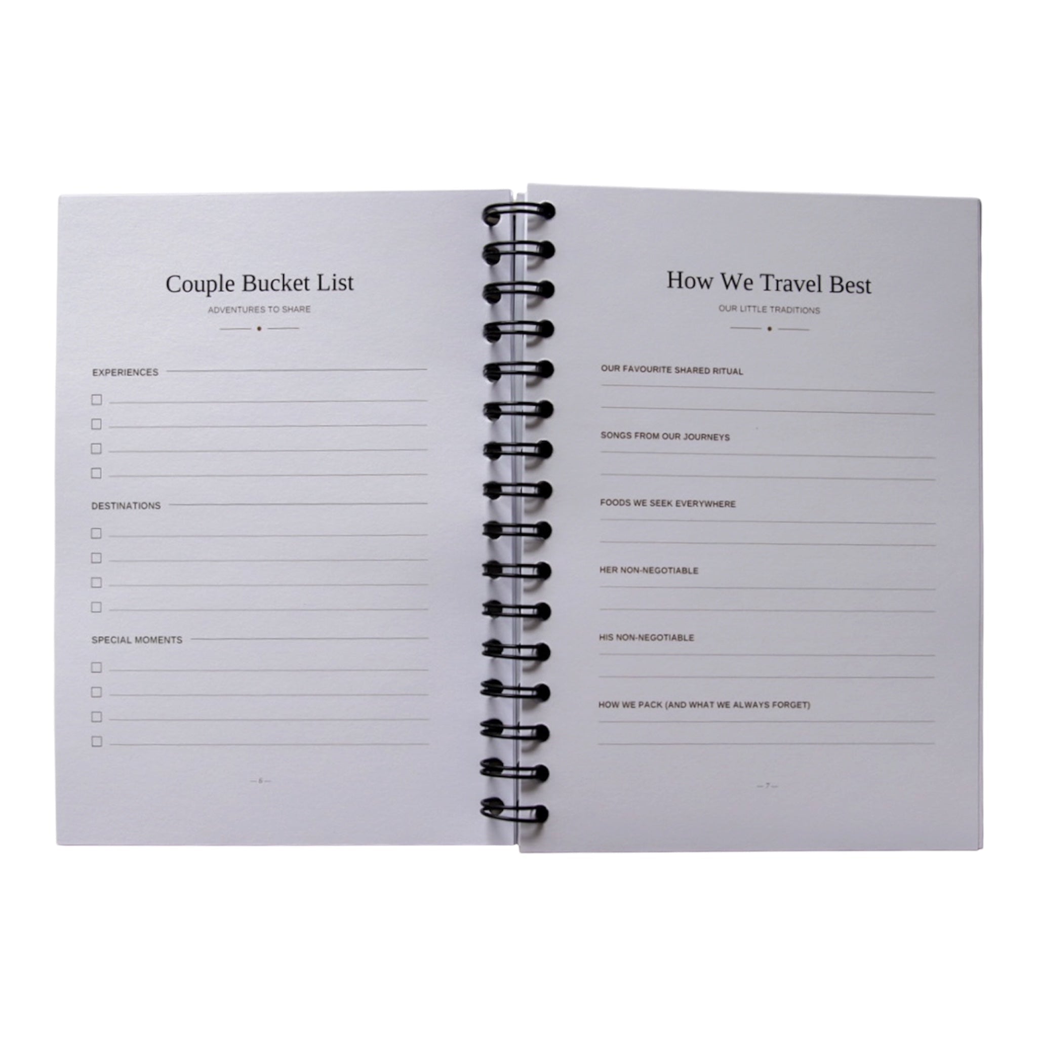 Couples Travel Journal & Planner | Our Travels Together – Journey & Bloom Travel Journal by Journey & Bloom UK