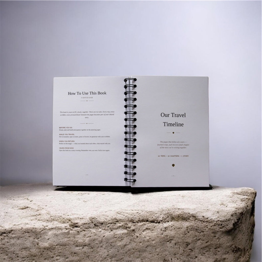 Couples Travel Journal & Planner | Our Travels Together – Journey & Bloom Travel Journal by Journey & Bloom UK