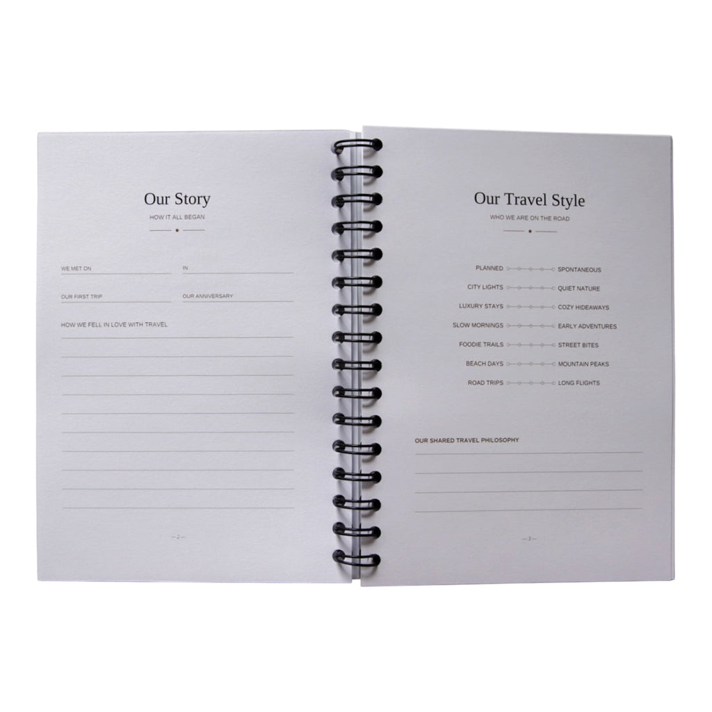 Couples Travel Journal & Planner | Our Travels Together – Journey & Bloom Travel Journal by Journey & Bloom UK