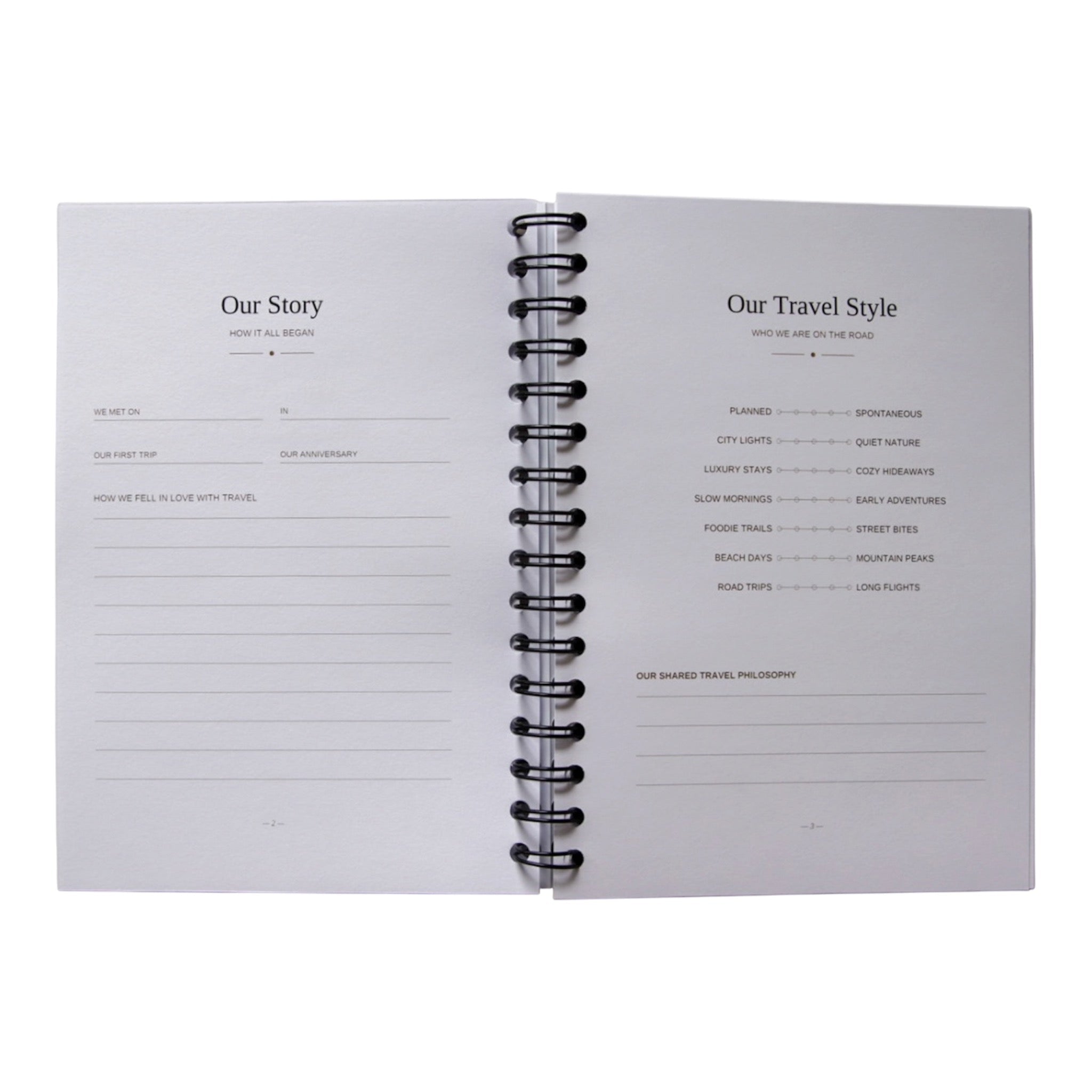 Couples Travel Journal & Planner | Our Travels Together – Journey & Bloom Travel Journal by Journey & Bloom UK