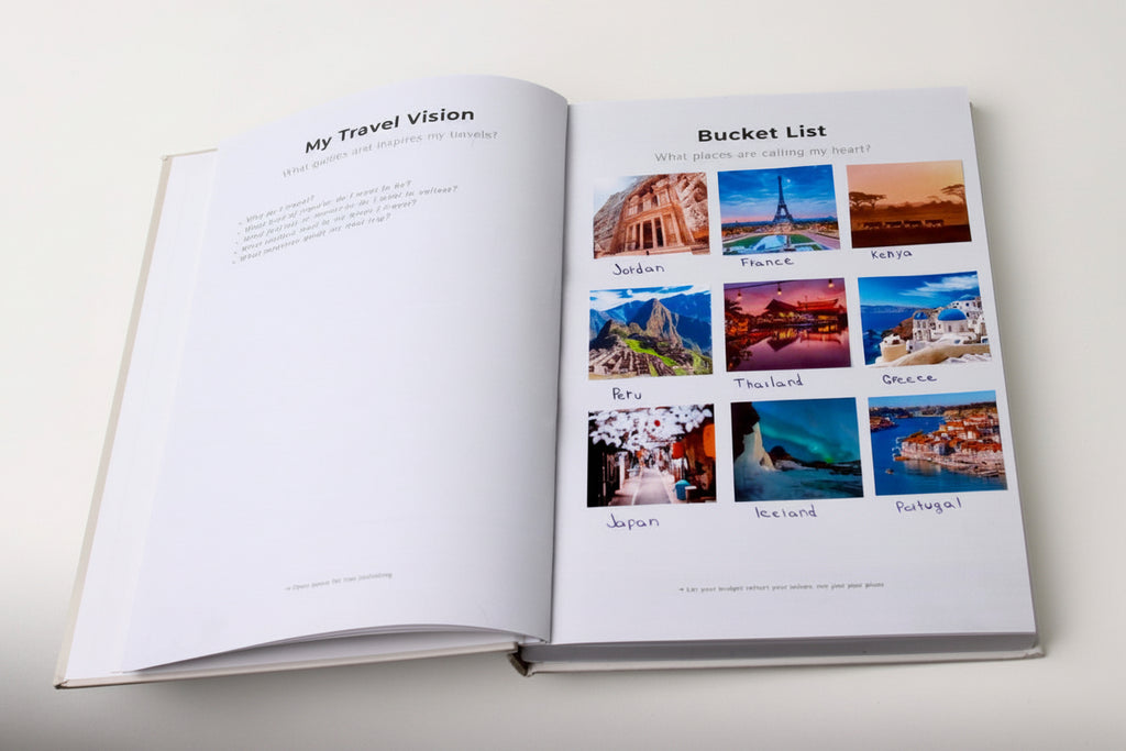 Mindful Travel Journal – Classic Light Edition Travel Journal by Journey & Bloom UK