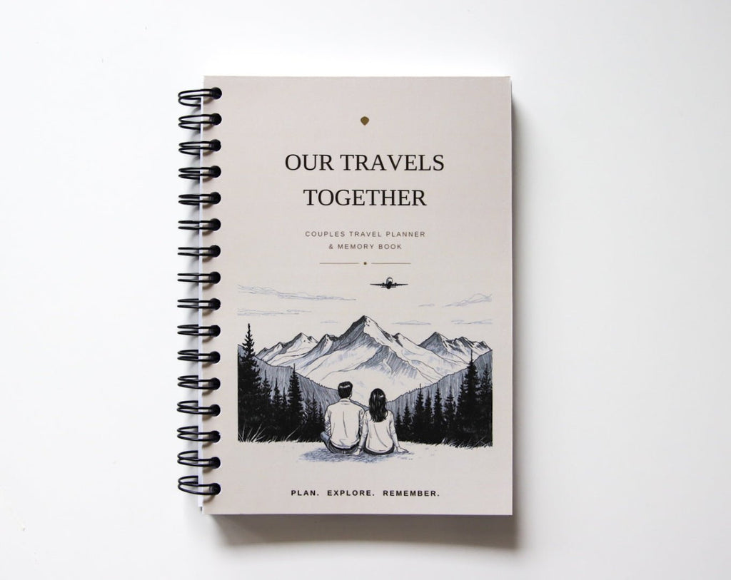 Our Travels Together | Couples Travel Planner & Memory Book Travel Journal by Journey & Bloom UK