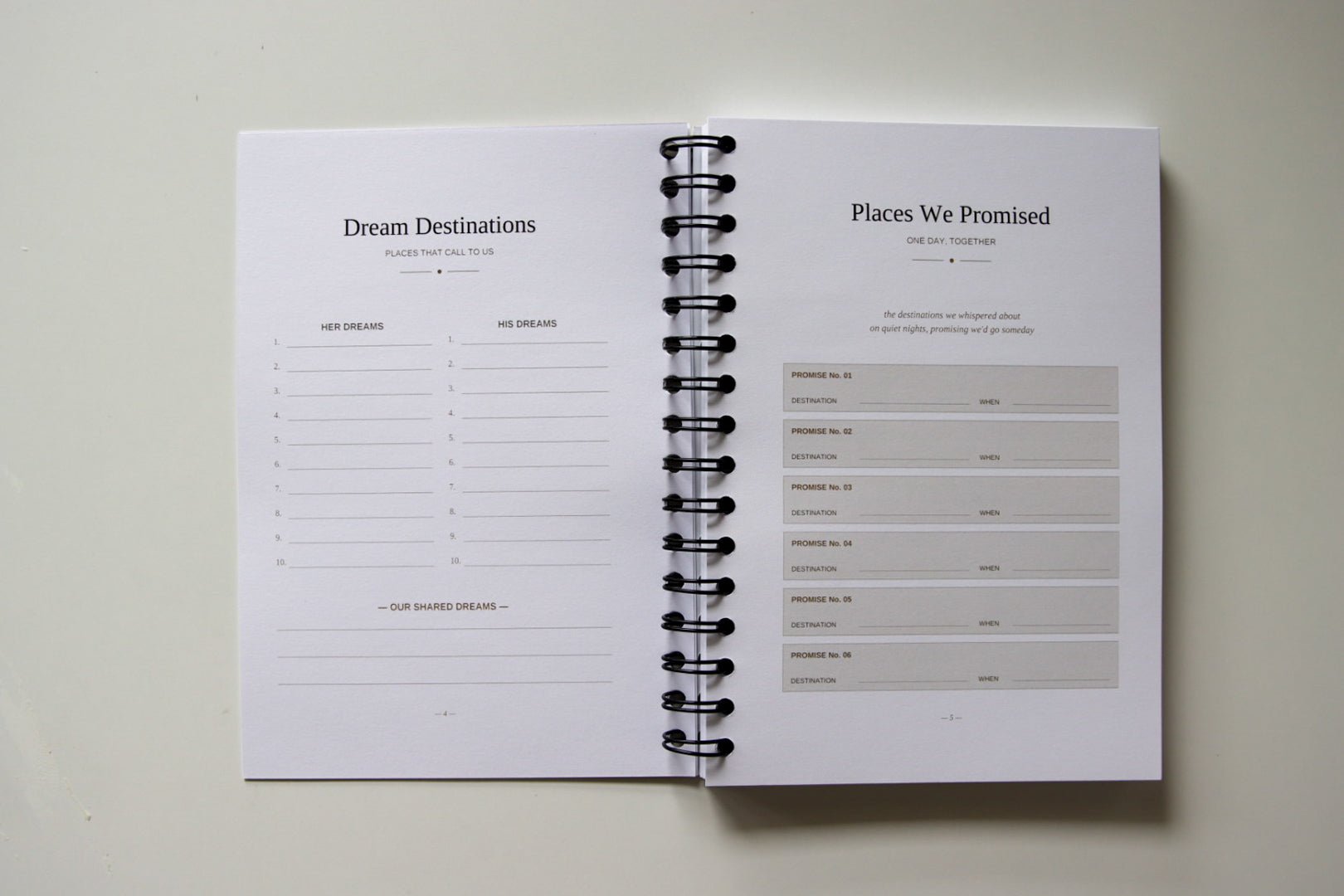 Our Travels Together | Couples Travel Planner & Memory Book Travel Journal by Journey & Bloom UK
