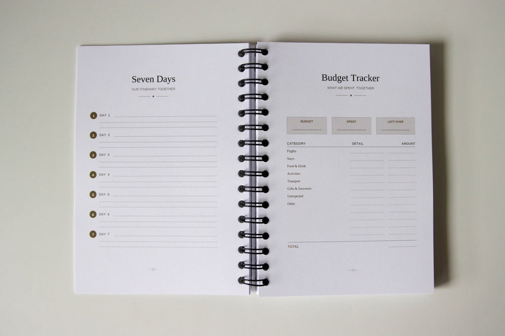 Our Travels Together | Couples Travel Planner & Memory Book Travel Journal by Journey & Bloom UK