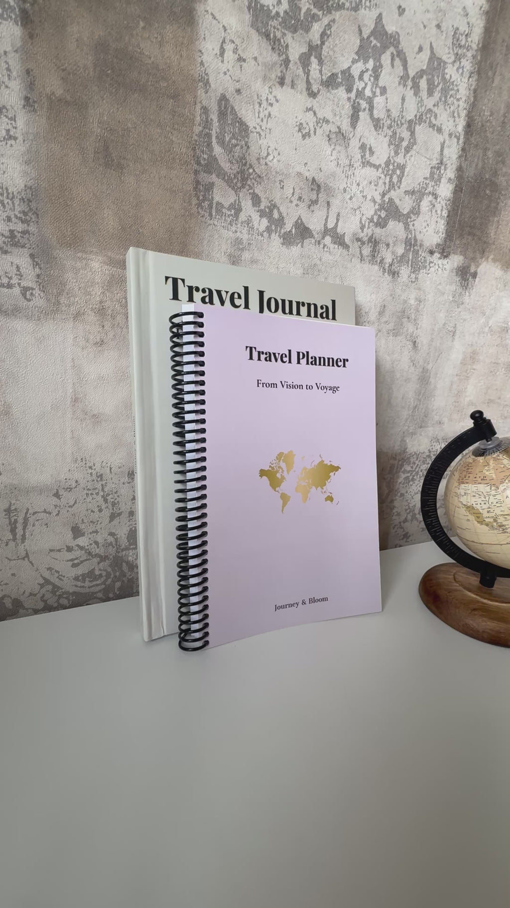 Travel Planner & Journal Set | Blush Dawn