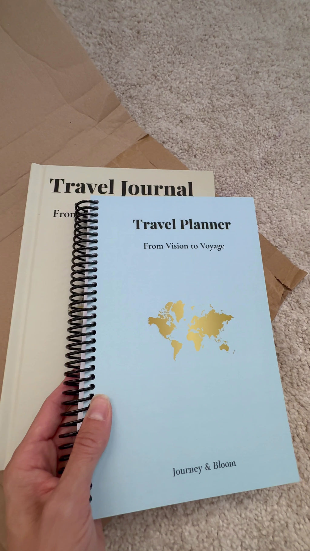 Travel Planner & Journal Set | Complete Travel System – Journey & Bloom