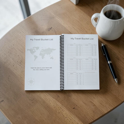 Steel Horizon Edition | Portable Travel Planner Travel Journal by Journey & Bloom UK