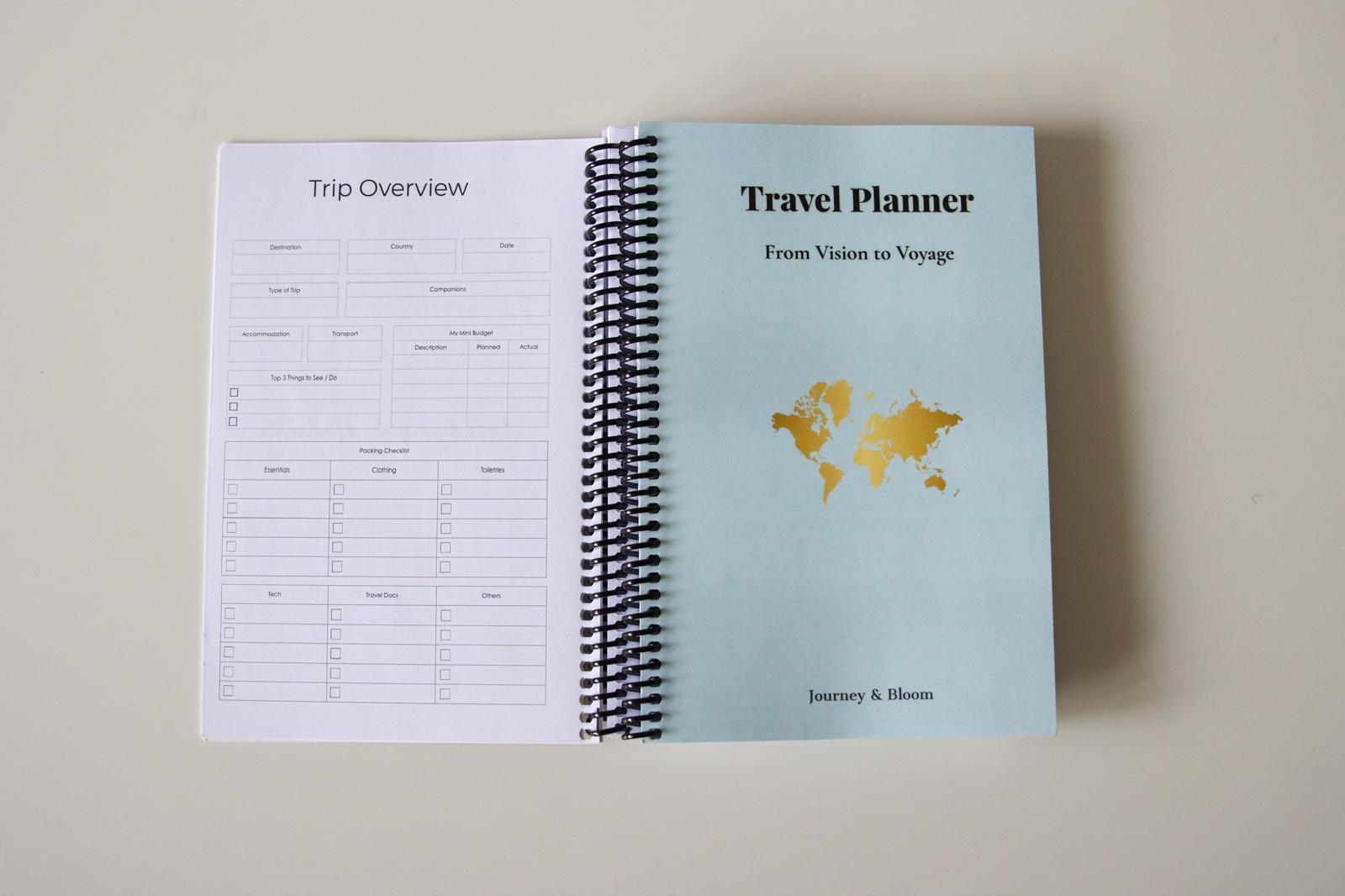 Steel Horizon Edition | Portable Travel Planner Travel Journal by Journey & Bloom UK