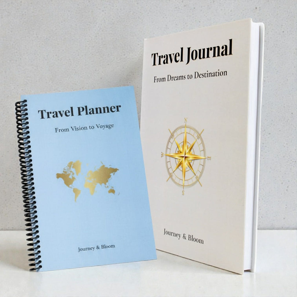 The Complete Travel Planning & Reflection Set Travel Journal by Journey & Bloom UK