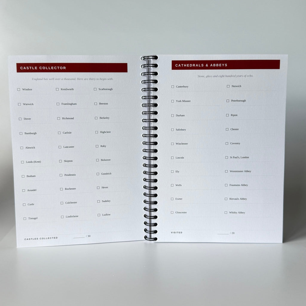 The English Trip Tracker | Travel Planner & Adventure Journal Travel Journal by Journey & Bloom UK