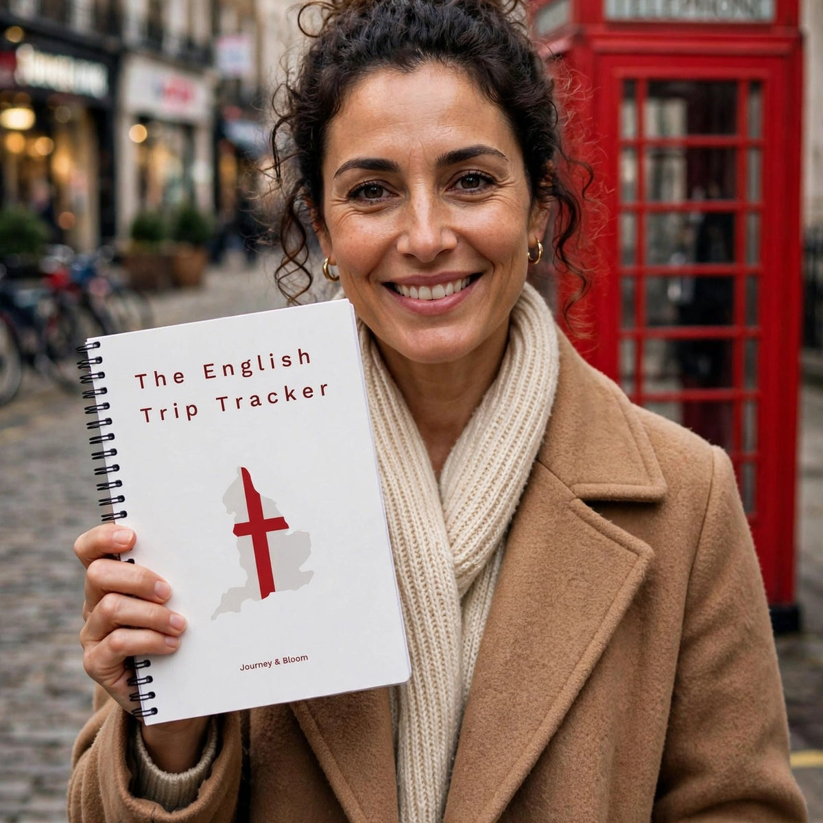 The English Trip Tracker | Travel Planner & Adventure Journal Travel Journal by Journey & Bloom UK