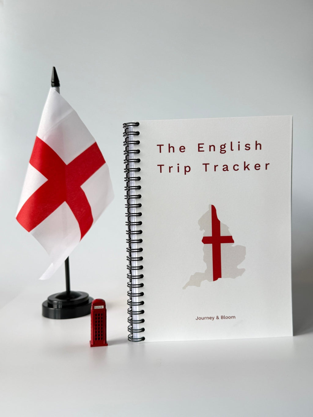The English Trip Tracker | Travel Planner & Adventure Journal Travel Journal by Journey & Bloom UK