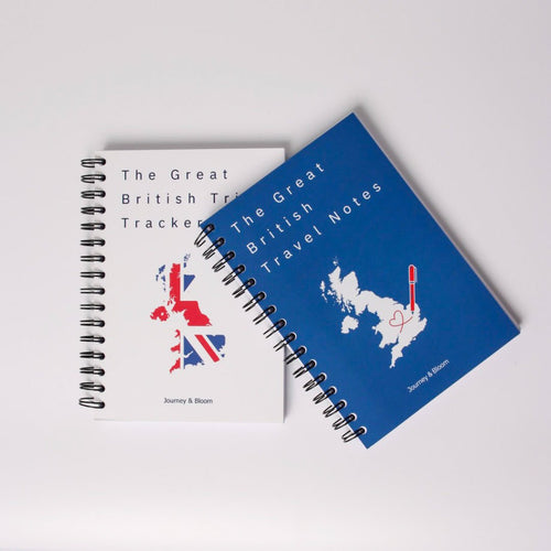 The Great British Collection | Trip Tracker + Travel Notes Set Travel Journal by Journey & Bloom UK