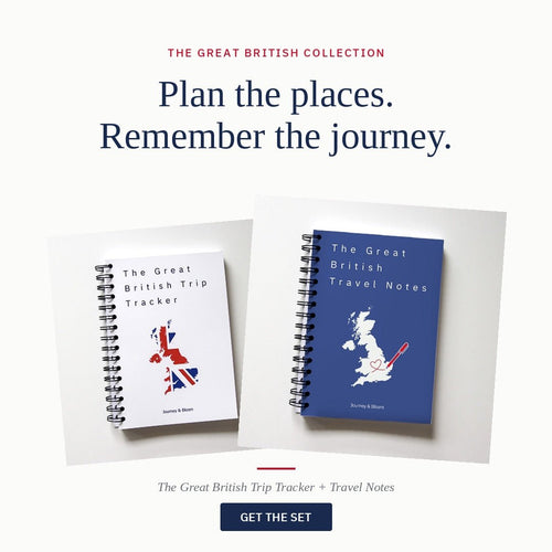 The Great British Collection | Trip Tracker + Travel Notes Set Travel Journal by Journey & Bloom UK