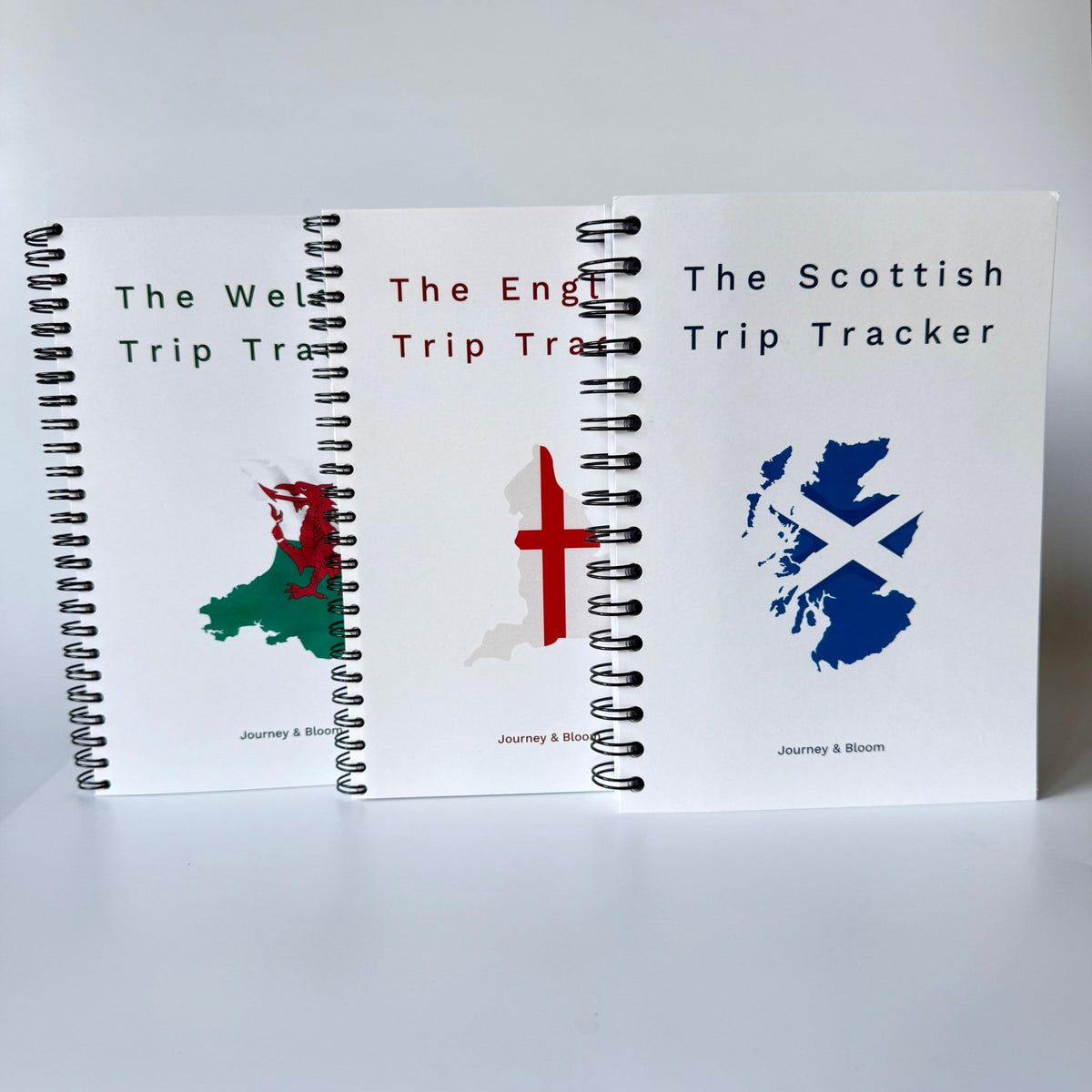The Great British Trip Tracker Set Travel Journal by Journey & Bloom UK