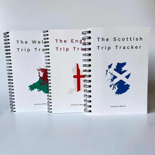 The Great British Trip Tracker Set Travel Journal by Journey & Bloom UK