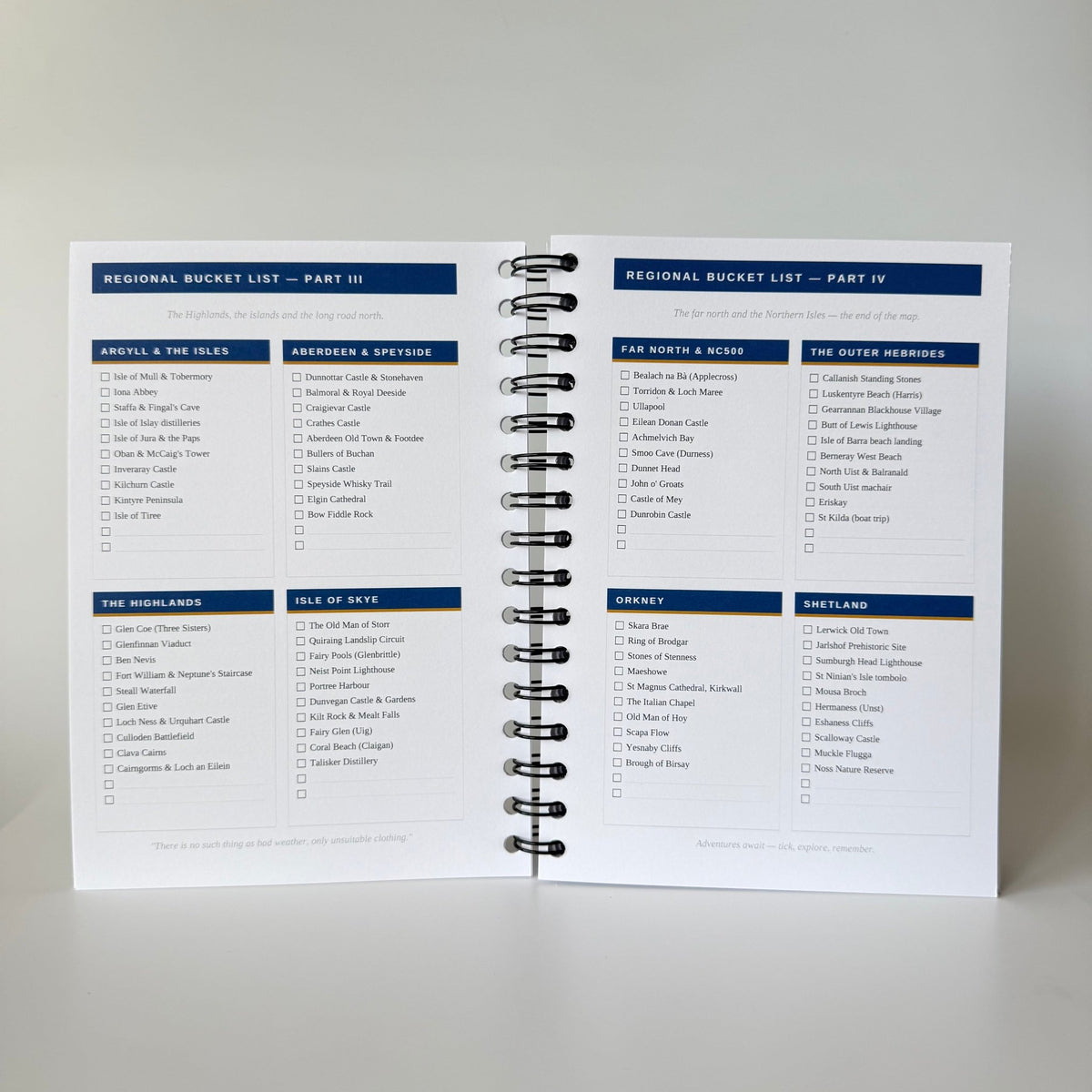 The Scottish Trip Tracker | Travel Planner & Adventure Journal Travel Journal by Journey & Bloom UK