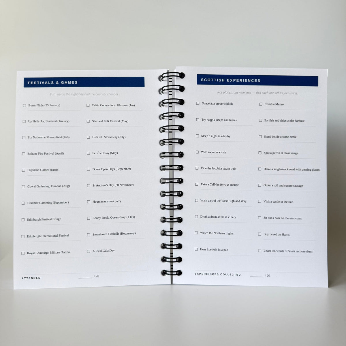 The Scottish Trip Tracker | Travel Planner & Adventure Journal Travel Journal by Journey & Bloom UK