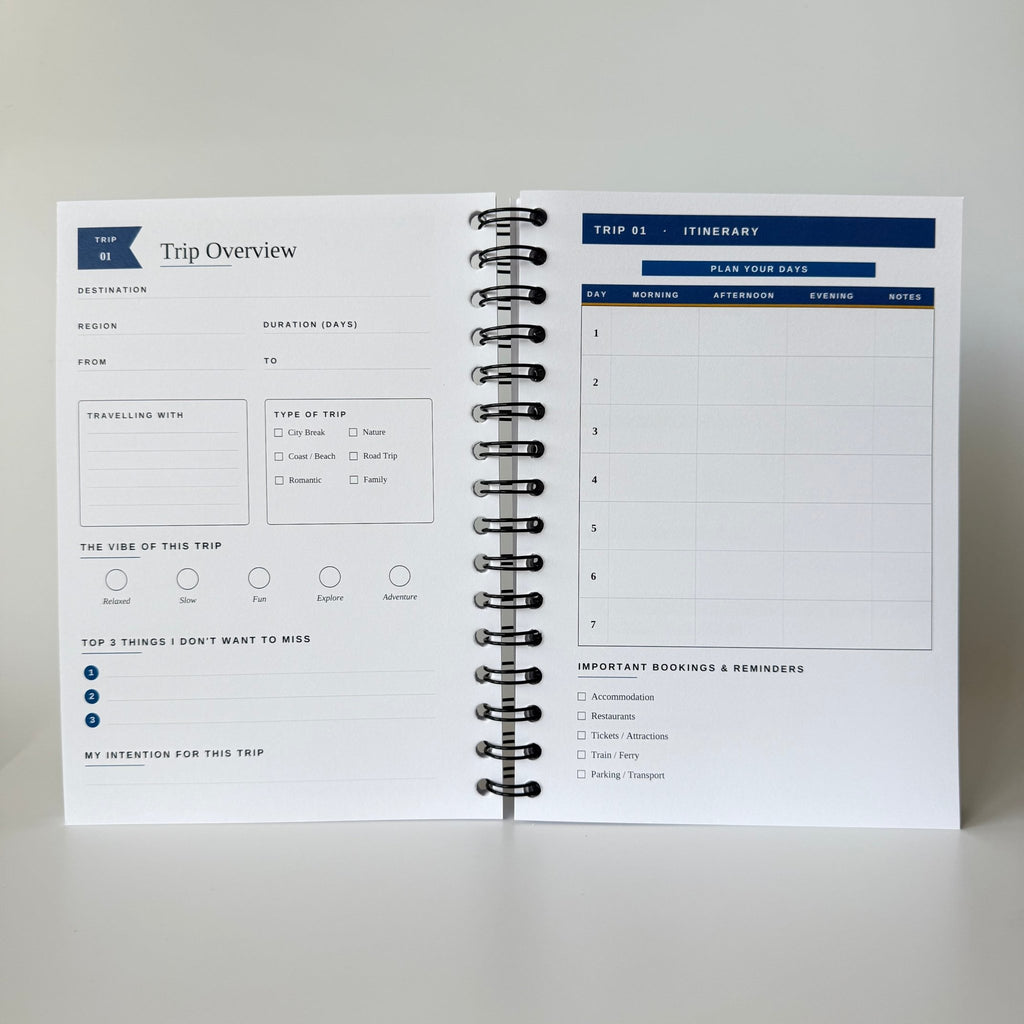 The Scottish Trip Tracker | Travel Planner & Adventure Journal Travel Journal by Journey & Bloom UK