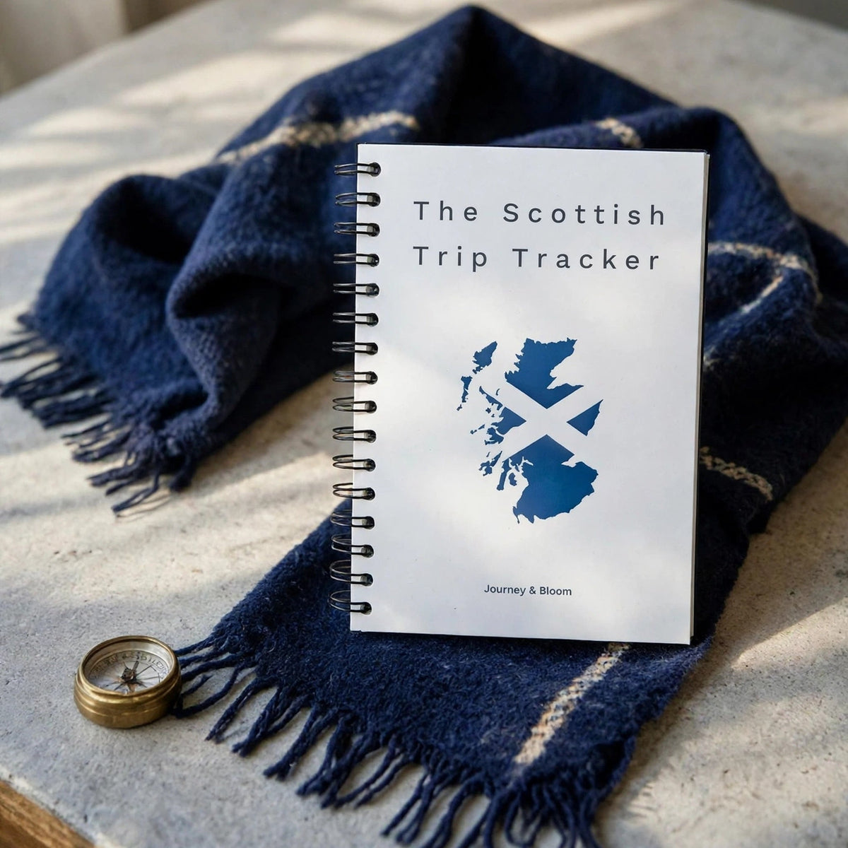 The Scottish Trip Tracker | Travel Planner & Adventure Journal Travel Journal by Journey & Bloom UK
