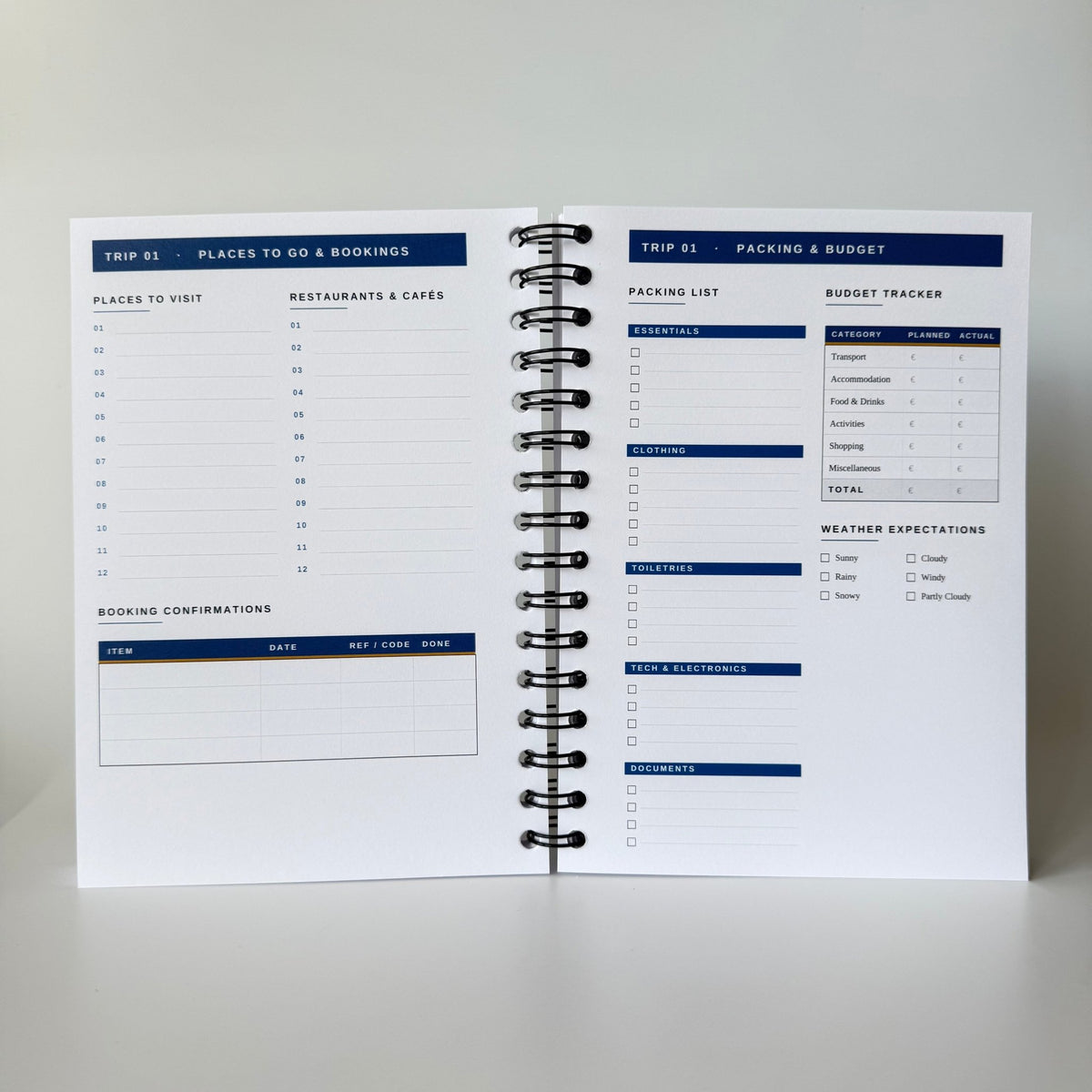 The Scottish Trip Tracker | Travel Planner & Adventure Journal Travel Journal by Journey & Bloom UK