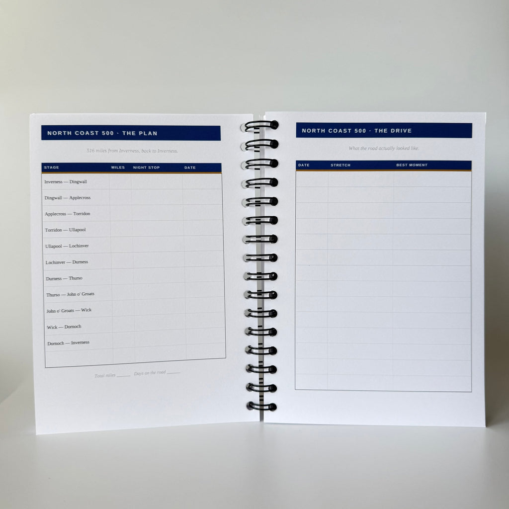 The Scottish Trip Tracker | Travel Planner & Adventure Journal Travel Journal by Journey & Bloom UK