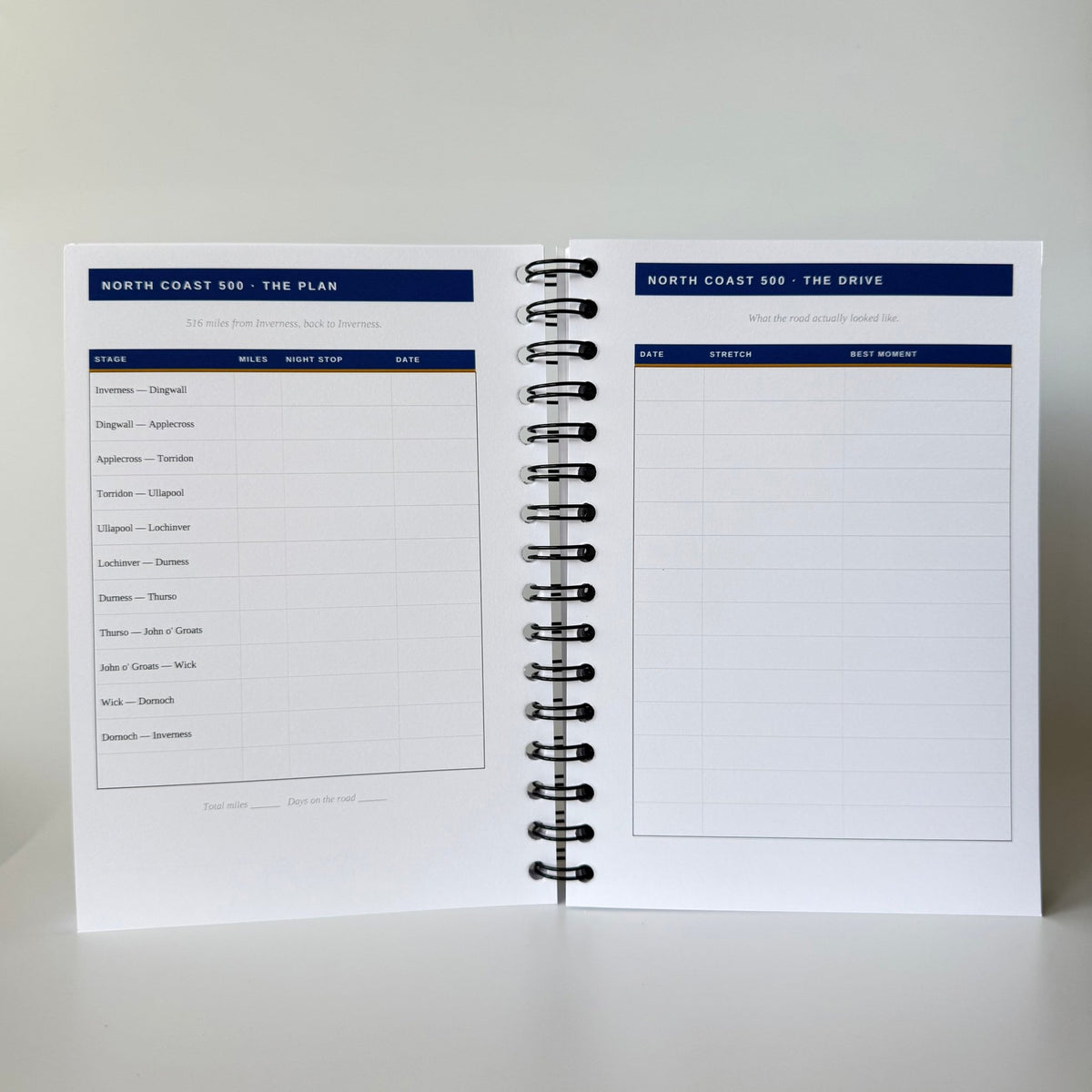 The Scottish Trip Tracker | Travel Planner & Adventure Journal Travel Journal by Journey & Bloom UK