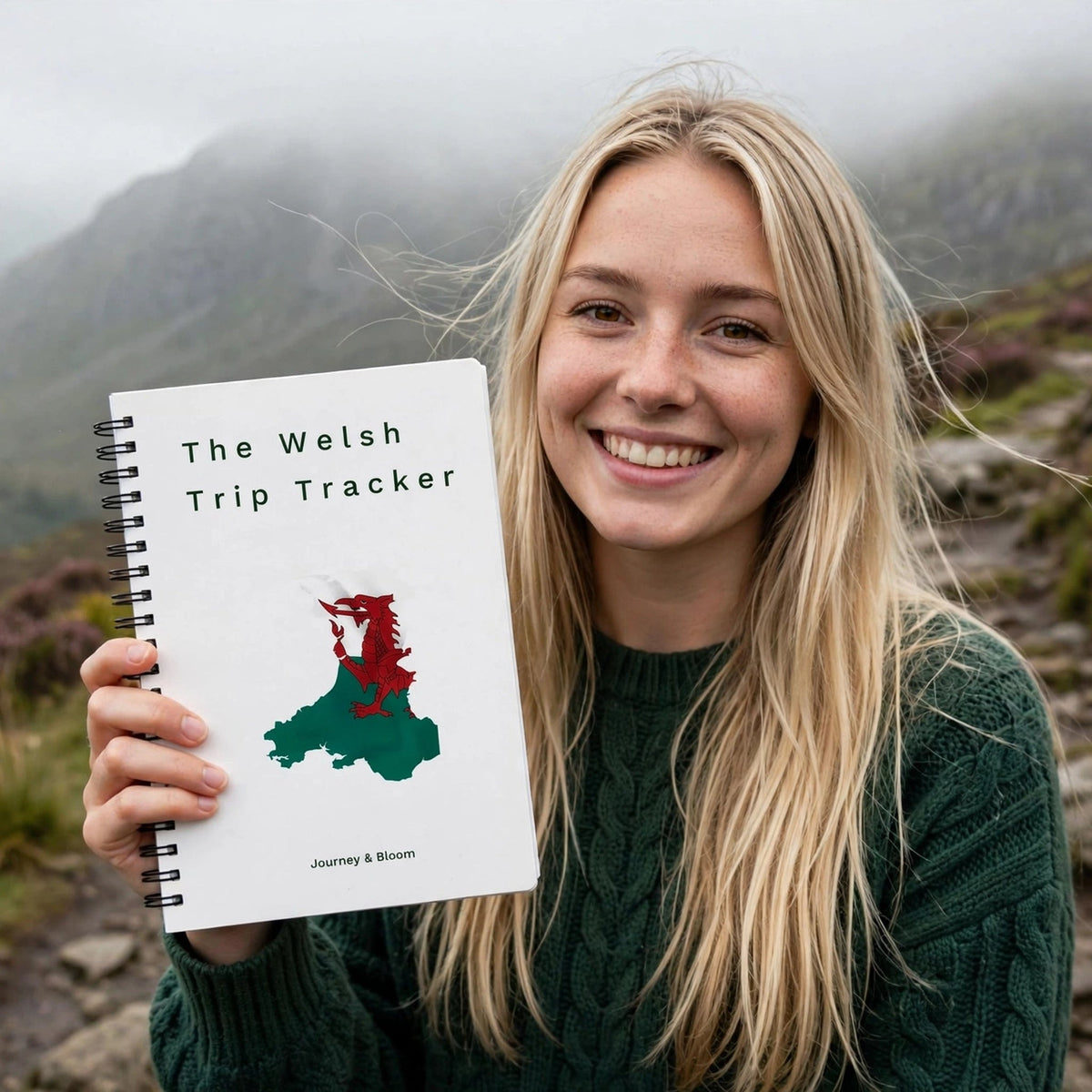 The Welsh Trip Tracker | Wales Travel Planner & Adventure Journal Travel Journal by Journey & Bloom UK