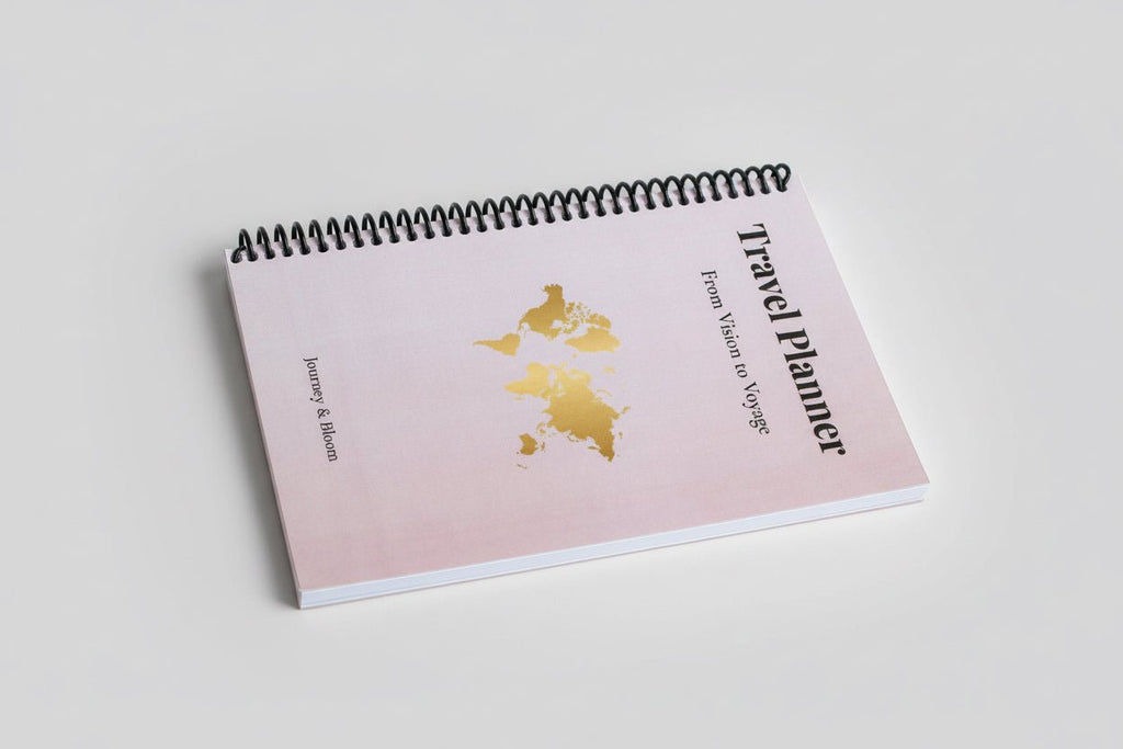 Travel Planner - Blush Dawn Edition Travel Journal by Journey & Bloom UK