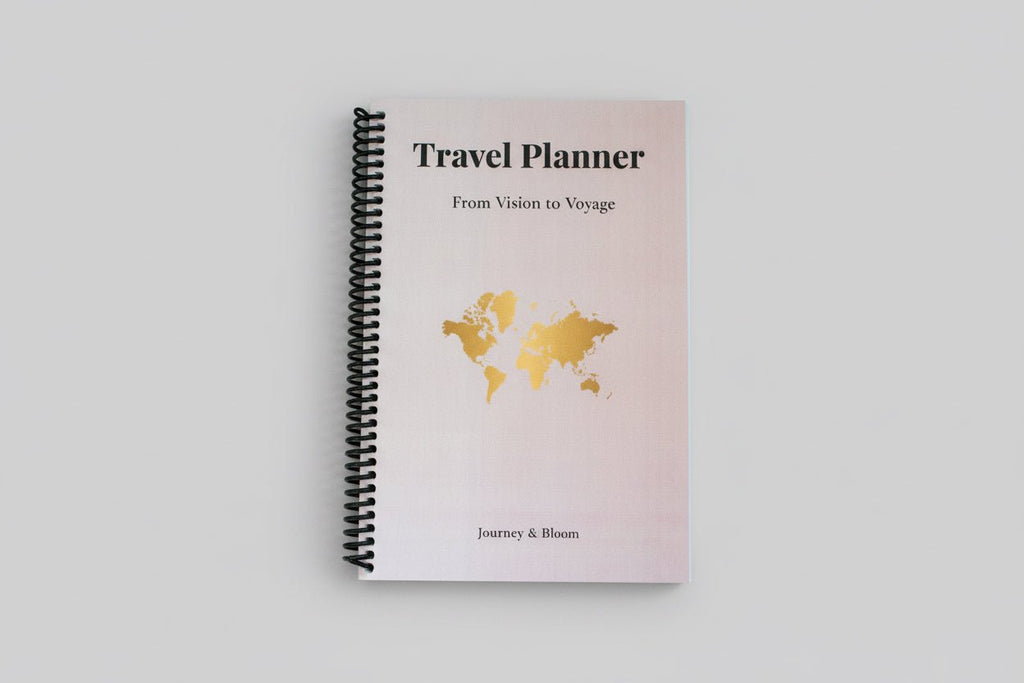 Travel Planner - Blush Dawn Edition Travel Journal by Journey & Bloom UK