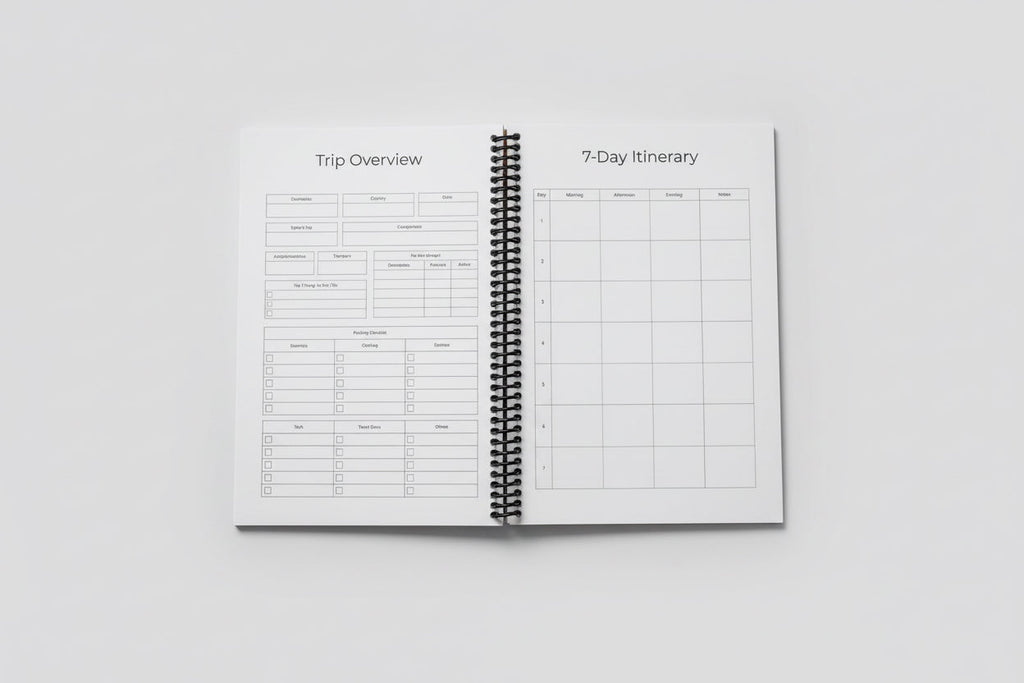 Travel Planner - Blush Dawn Edition Travel Journal by Journey & Bloom UK