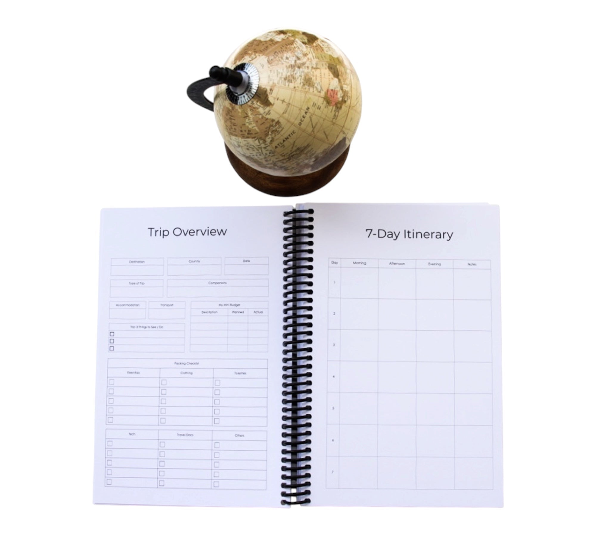 Travel Planner Book | Blush Dawn Edition – Journey & Bloom Travel Journal by Journey & Bloom UK