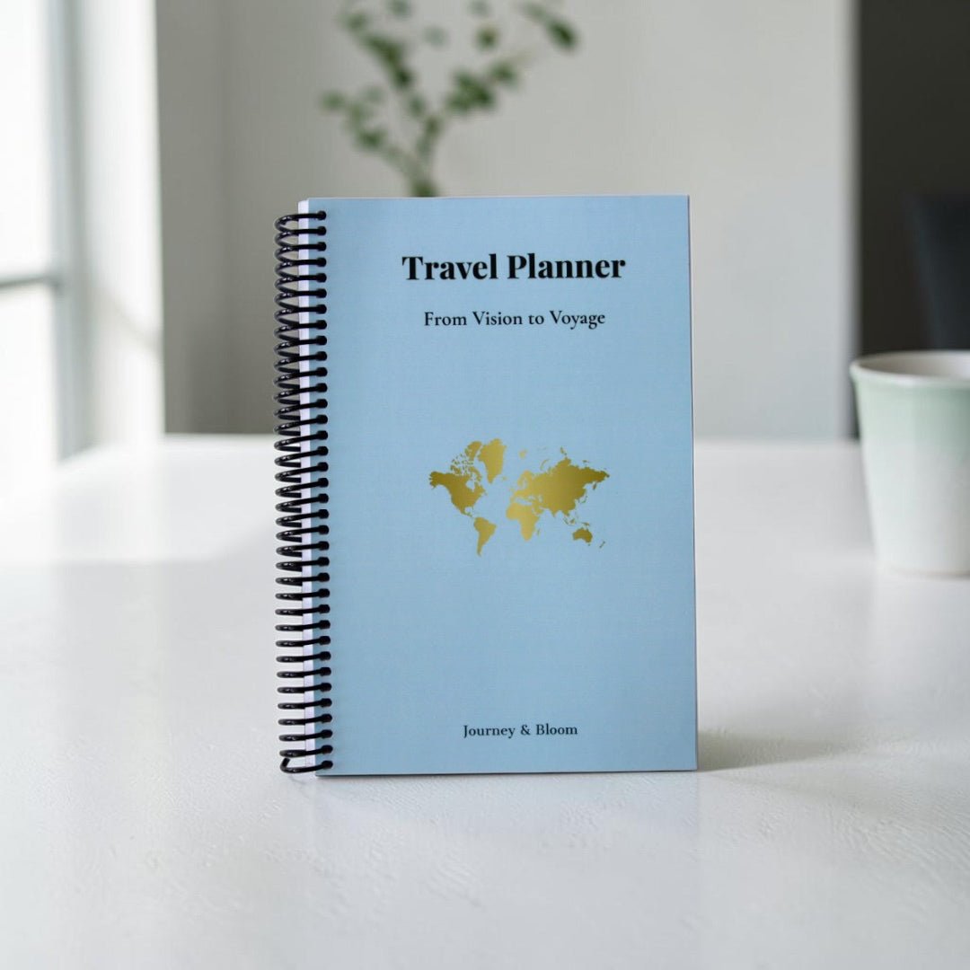 Travel Planner Book | Steel Horizon Edition – Journey & Bloom Travel Journal by Journey & Bloom UK