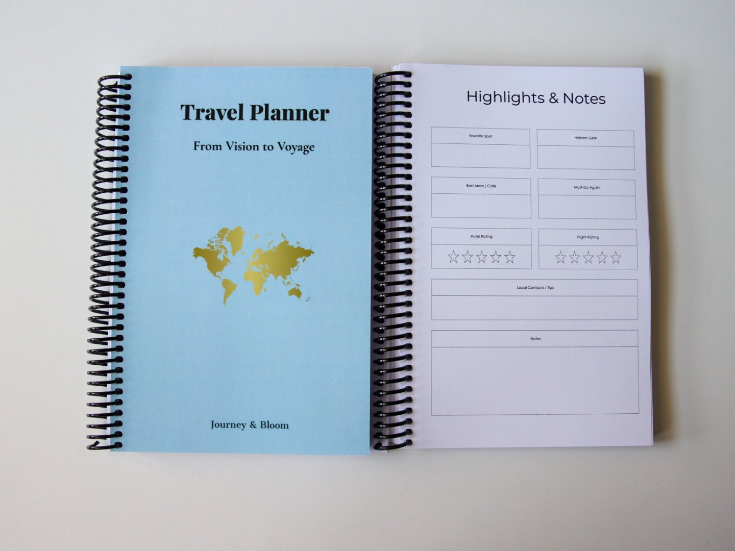 Travel Planner Book | Steel Horizon Edition – Journey & Bloom Travel Journal by Journey & Bloom UK