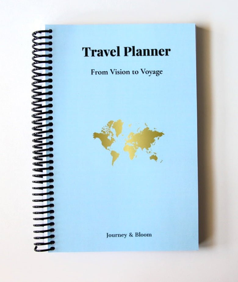 Travel Planner Book | Steel Horizon Edition – Journey & Bloom Travel Journal by Journey & Bloom UK