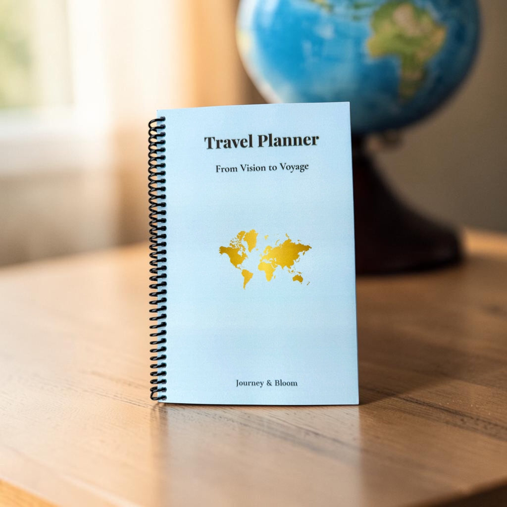 Travel Planner & Journal Set | Complete Travel System Travel Journal by Journey & Bloom UK
