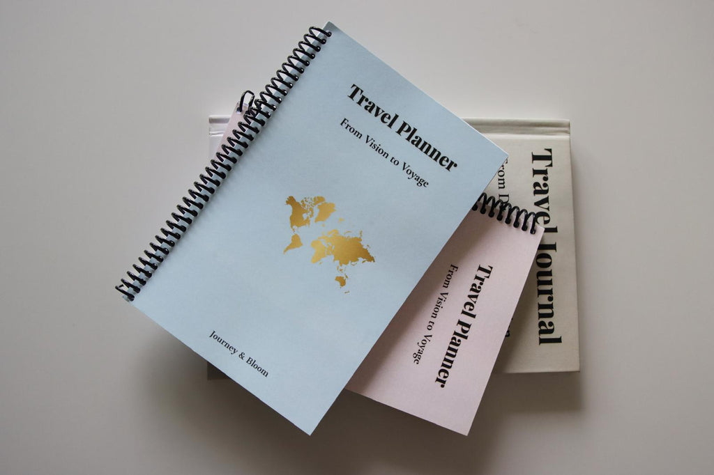 Travel Planner & Journal Set | Complete Travel System Travel Journal by Journey & Bloom UK
